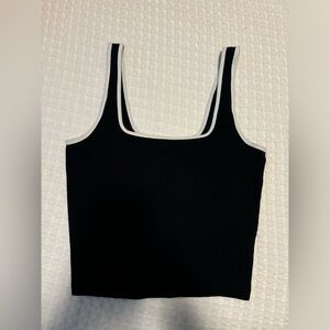 Abercrombie black and white tank top